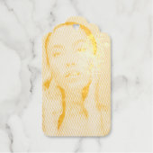 "Woman in Blue" Cadeaulabels (Voorkant)