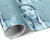 "Woman in Blue" Cadeaupapier Vellen Set (Rol Hoek)