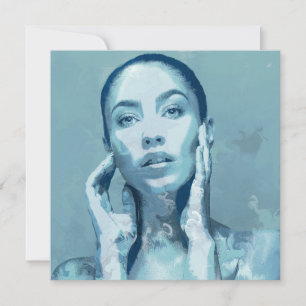 "Woman in Blue" Enkele kaart