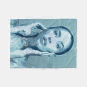 "Woman in Blue"  Fleece Deken (Voorkant (Horizontaal))