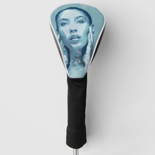 "Woman in Blue" Golfheadcover (Voorkant)