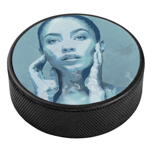 "Woman in Blue" Hockey Puck (3/4)