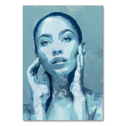 "Woman in Blue" Kaart (Voorkant)