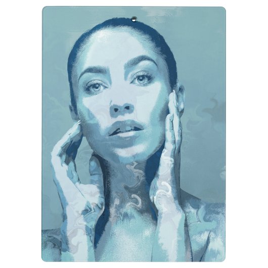 "Woman in Blue" Klembord (Achterkant)