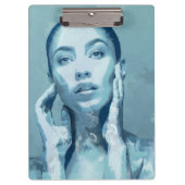 "Woman in Blue" Klembord (Voorkant)