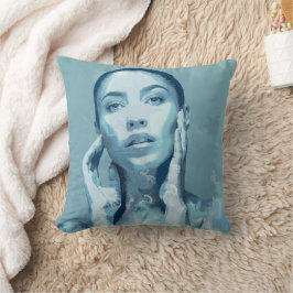 "Woman in Blue" Kussen