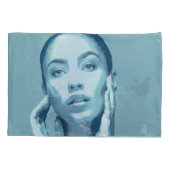 "Woman in Blue"  Kussensloop (Achterkant)