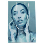 "Woman in Blue" Medium Cadeauzakje (Achterkant)