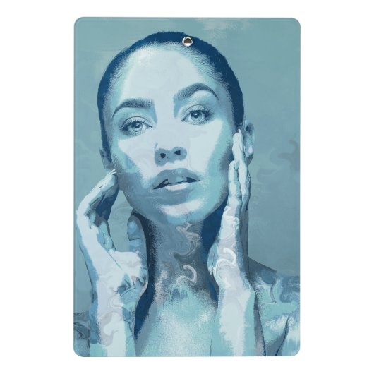 "Woman in Blue" Mini Klembord (Achterkant)