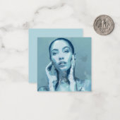 "Woman in Blue" Notitiekaartje (Voorkant / Achterkant in situ)