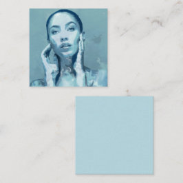 "Woman in Blue" Notitiekaartje