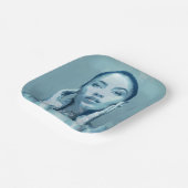 "Woman in Blue" Papieren Bordje (Gebogen)