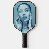 "Woman in Blue" Pickleball Paddle (Voorkant)