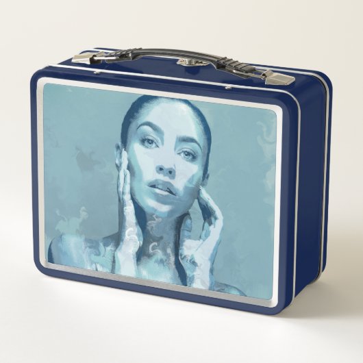 "Woman in Blue" Premium Canvas  (Achterkant)