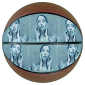 "Woman in Blue" Premium Canvas  Basketbal (Voorkant)