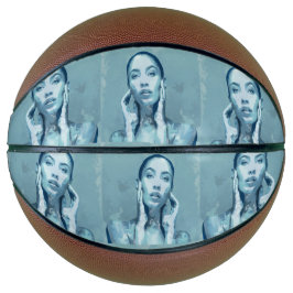 "Woman in Blue" Premium Canvas  Basketbal