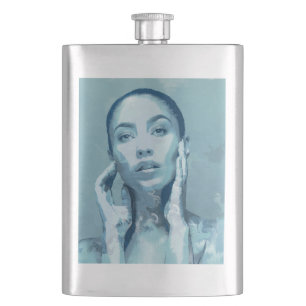 "Woman in Blue" Premium Canvas Flacon