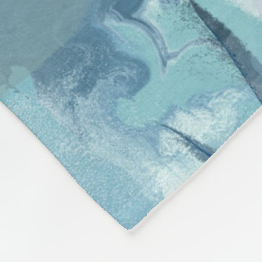 "Woman in Blue" Premium Canvas  Fleece Deken (Hoek)