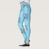 "Woman in Blue" Premium Canvas  Leggings (Links)