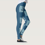 "Woman in Blue" Premium Canvas  Leggings (Rechts)