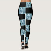 "Woman in Blue" Premium Canvas Leggings (Achterkant)