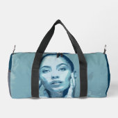 "Woman in Blue" Premium Canvas  Plunjezak (Achterkant)