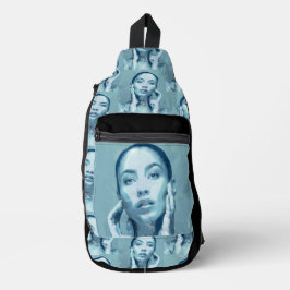 "Woman in Blue" Premium Canvas Sling Bag