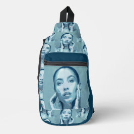 "Woman in Blue" Premium Canvas Sling Bag