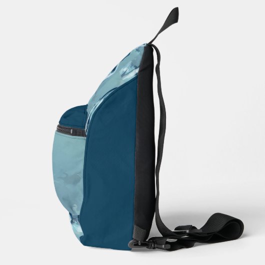 "Woman in Blue" Premium Canvas Sling Bag (Rechts)