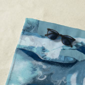 "Woman in Blue" Premium Canvas  Strandlaken (In situ)