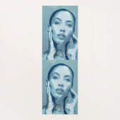 "Woman in Blue" Premium Canvas  Yogamat (Achterkant)