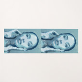 "Woman in Blue" Premium Canvas  Yogamat (Voorkant (horizontaal))