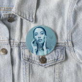 "Woman in Blue" Ronde Button 7,6 Cm (In situ)