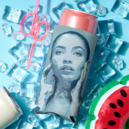 "Woman in Blue" Seltzer Blikjeskoeler