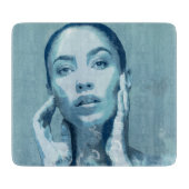 "Woman in Blue" Snijplank (Voorkant)