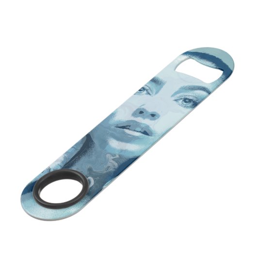 "Woman in Blue" Speed Flessenopener (Achterkant Gekanteld)