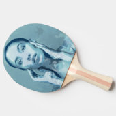 "Woman in Blue" Tafeltennisbatje (Zijkant)