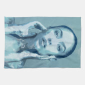 "Woman in Blue" Theedoek (Horizontaal)