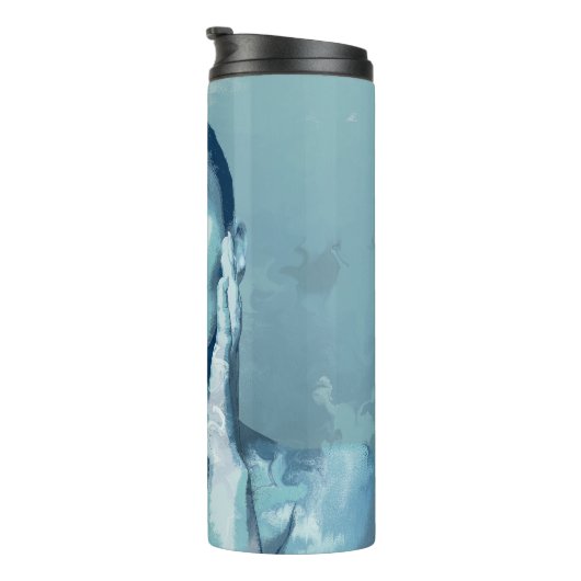 "Woman in Blue" Thermosbeker (Geroteerd rechts)