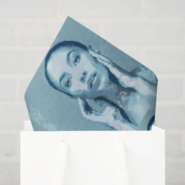 "Woman in Blue" Tissuepapier