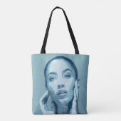 "Woman in Blue" Tote Bag (Achterkant)