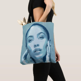 "Woman in Blue" Tote Bag