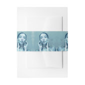 "Woman in Blue" Uitnodigingen Wikkel (Voorkant Voorbeeld)