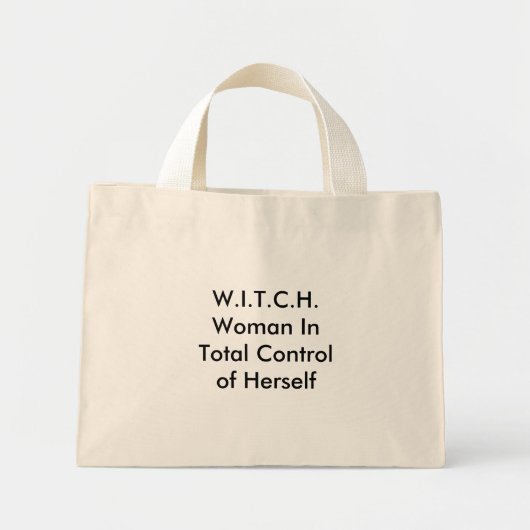 Woman in de volledige controle over zichzelf mini tote bag (Voorkant)