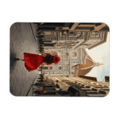 Woman in Florence Italy Travel Magneet (Horizontaal)
