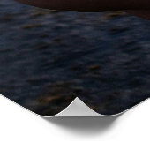 Woman In Green Swimsuit By The Ocean Poster (Hoek)