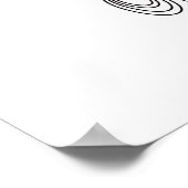 Woman in headwrap, line drawing poster (Hoek)