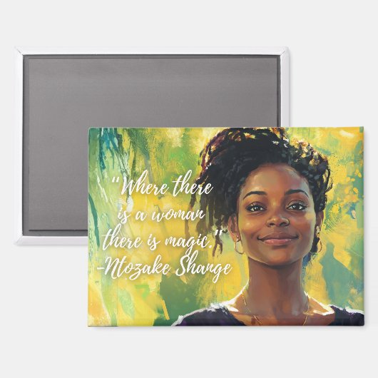 Woman is Magic Magnet (Voorkant / Achterkant)