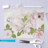  Woman Lace Pink Floral Tissuepapier (Craft)