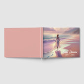 Woman Leaving Footprints On a Beach Gastenboek (Volledig)